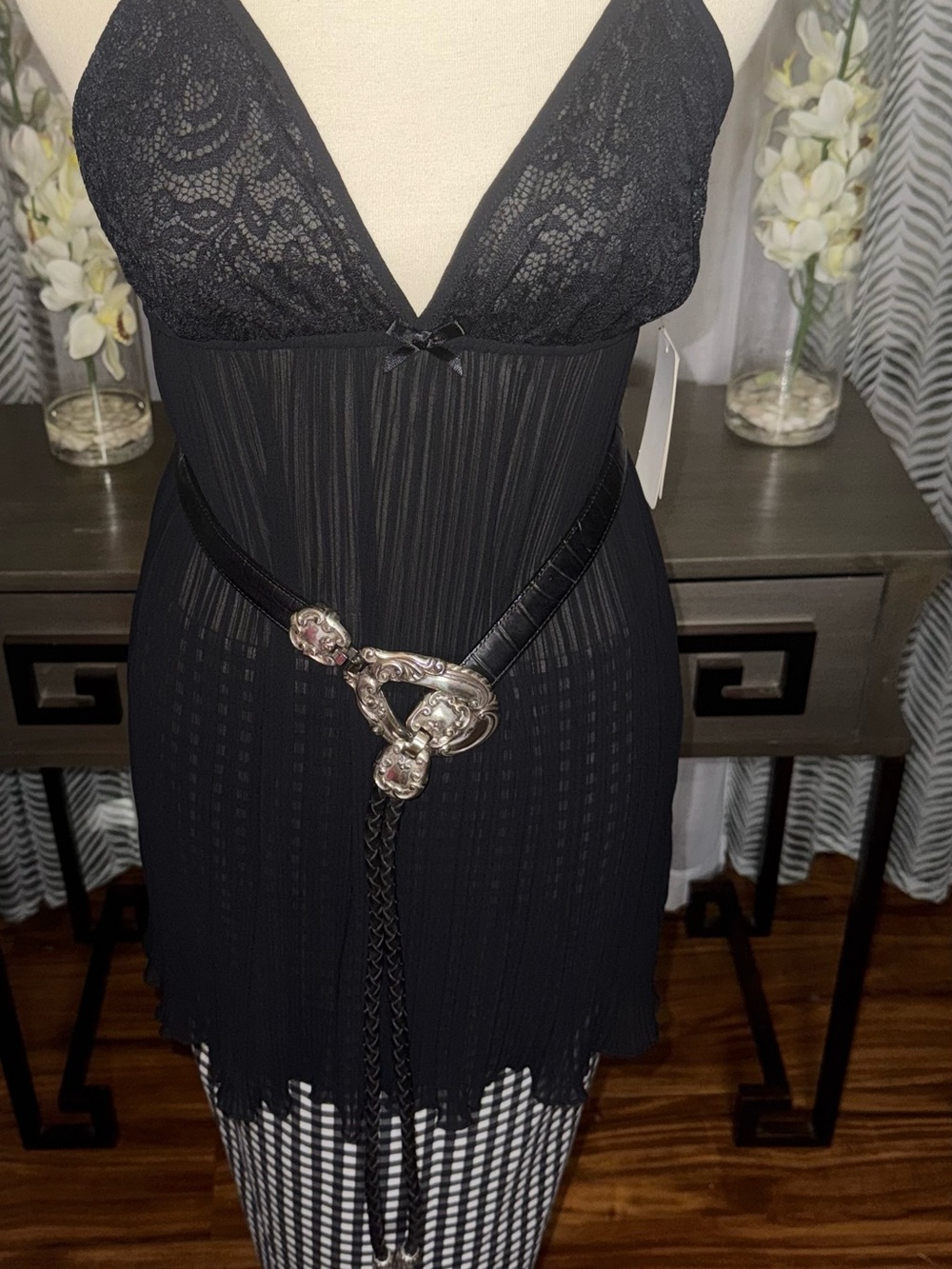 Flora Nikrooz by ANTHROPOLOGIE Celia Pleated Chemise (Day or night time wear)